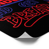 Poster Stop Wondering And Get Ya Bread Up Funny Retro (Coin)