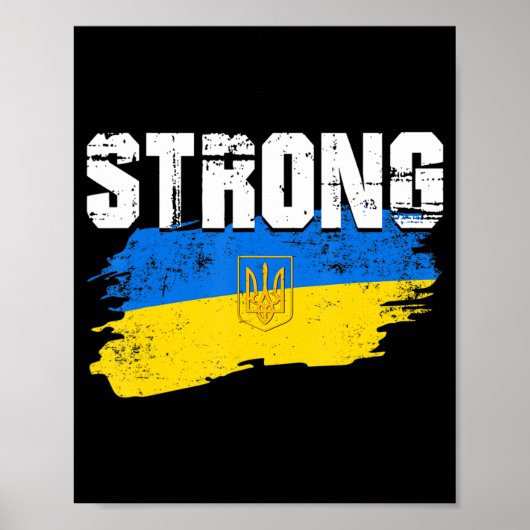 Poster Stopper Avec L'Ukraine Aimer Soutenir Ukraine Homm (Devant)