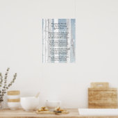 Poster Stopper par Woods Soirée Neige Robert Frost Poème (Cuisine)