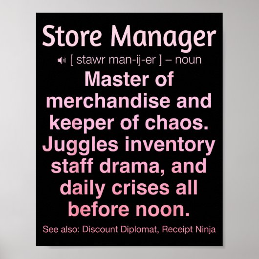 Poster Store Manager (Devant)