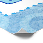 Poster Stork Baby Boy Douche Bannière (Coin)