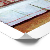 Poster STORK BABY SHOWER Nouveau bébé (Coin)