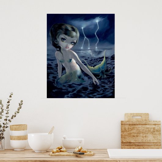 Poster Storm Chaser ART IMPRIMER sirène imaginaire gothiq (Cuisine)