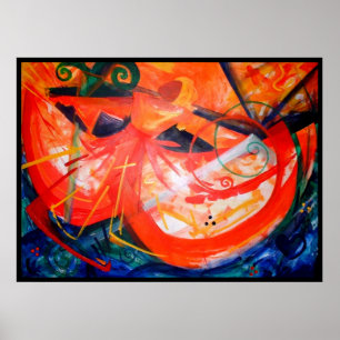 Poster Storm Dancer - Art haïtien - Art noir