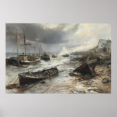 Poster Storm's Wake : Wrecked Fishing Boats Art (Devant)