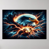 Poster Stormy Majesty Eagles (Devant)