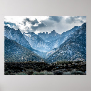 Poster Stormy Mt Whitney De Alabama Hills Matte