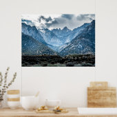 Poster Stormy Mt Whitney De Alabama Hills Matte (Cuisine)