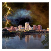 Poster Stormy Richmond Skyline (Devant)