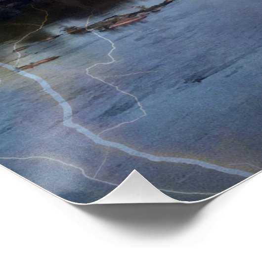 Poster Stormy Richmond Skyline (Coin)