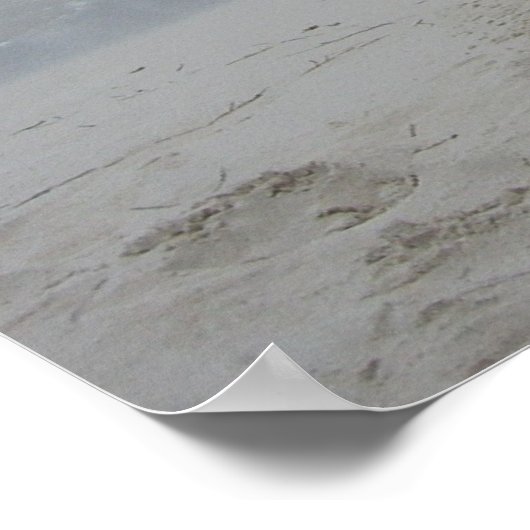 Poster Stormy Sandcastle Beach Landscape (Coin)