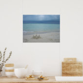 Poster Stormy Sandcastle Beach Landscape (Cuisine)