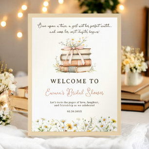Poster Storybook Fleurs sauvages Welcome nuptiale