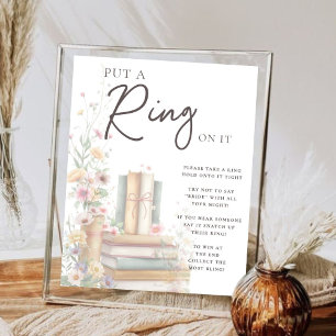 Poster Storybook Floral Boho "Mettez une ceinture dessus"