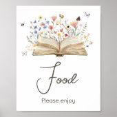 Poster Storybook Nouveau chapitre commence Baby shower no (Devant)