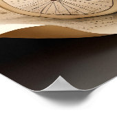 Poster Storybook Watercolor Paris Vélo (Coin)