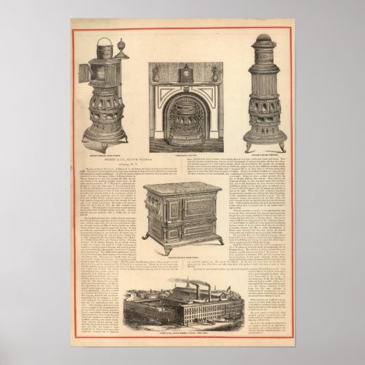Poster Stove Works, Albany, New York (Devant)