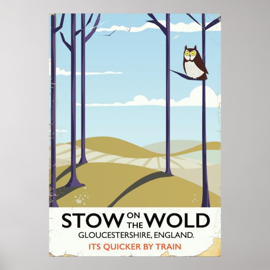 Poster Stow-on-the-Wold,Gloucestershire, Angleterre (Devant)