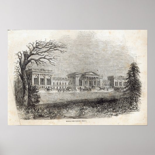 Poster Stowe - Le front du jardin (Devant)