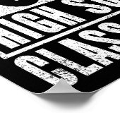 Poster Straight Outta High School 2025 (en détresse) (Coin)