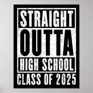 Poster Straight Outta High School 2025 (en détresse)