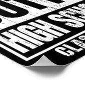 Poster Straight outta high school class of 2026 senior (Coin)