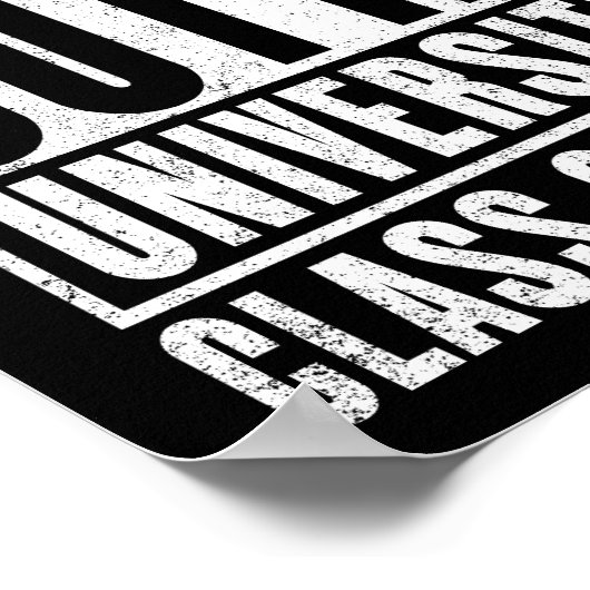 Poster Straight Outta University 2024 (en détresse) (Coin)