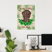 Poster Straighyour Crown - Meilleur Cadeau Pour Fille Gal (Bureau à domicile)