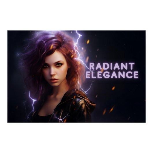 Poster Stralende Elegantie Perfect Poster (Voorkant)