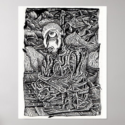 Poster Stranded, par Brian Benson (Devant)