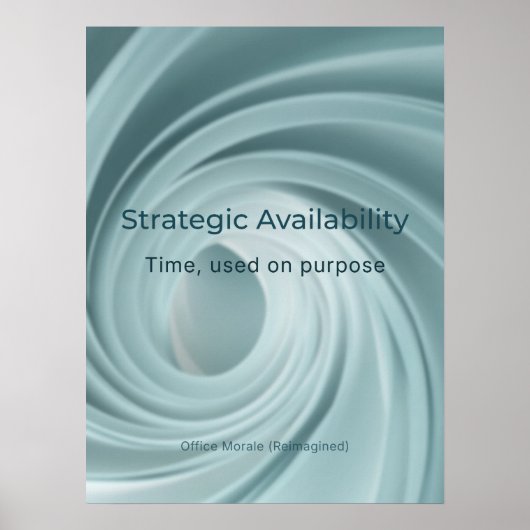 POSTER STRATEGIC AVAILABILITY (Devant)