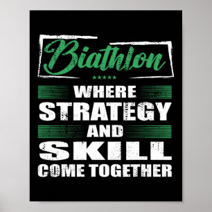 Poster Stratégie Et Compétences Sportives Biathlon Se Réu