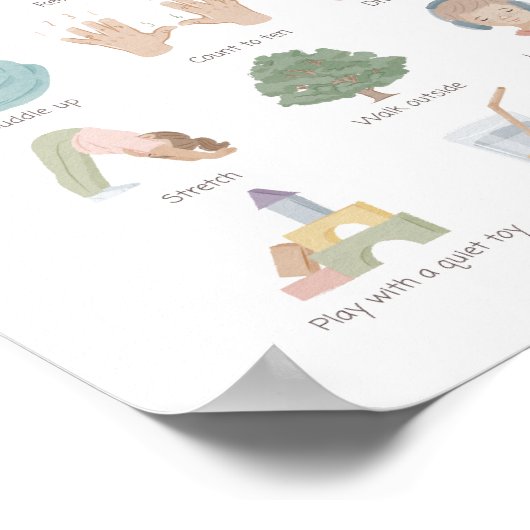 Poster Stratégies Calmes Décor De Classe Calme (Coin)