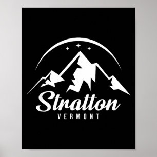Poster Stratton vermont station de ski ski snowboard