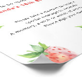 Poster Strawberries Time Capsule 1er anniversaire (Coin)