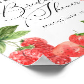 Poster Strawberry Berry Bridal Shower Welcome Sign (Coin)