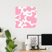 Poster Strawberry Cow | funny cow canvas (Bureau à domicile)