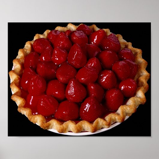 Poster Strawberry pie (Devant)
