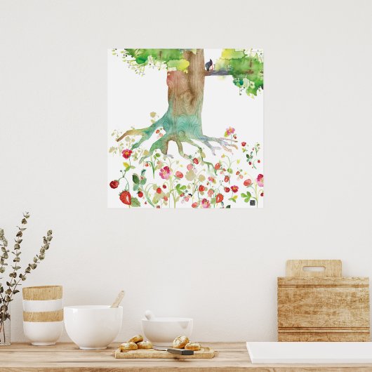POSTER STRAWBERRYROOTS (Cuisine)
