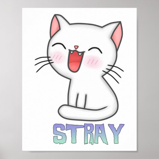 Poster Stray Game - Stray - Stray Cat - Stray Cat Game! C (Devant)