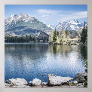 Poster Strbske Pleso, Hautes Tatras, Slovaquie,