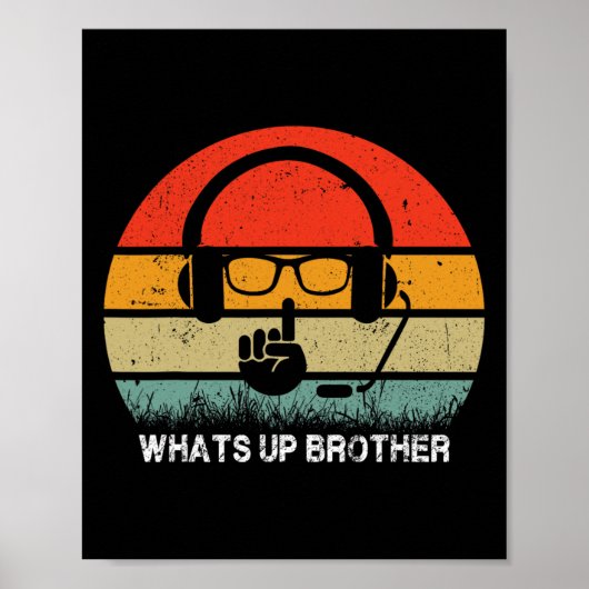 Poster Streamer de sketch Qu'est-ce que tu fais frère Vid (Devant)