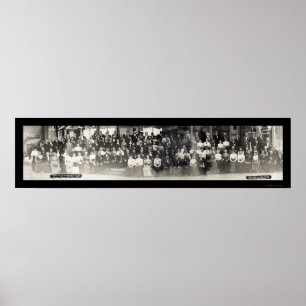 Poster Streator, Illinois Knights and Ladies Photo 1910