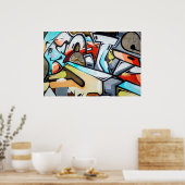 Poster Street Art / Graffiti photo (Cuisine)
