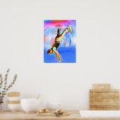 Poster Street Dancing, Blues/Reds (3), No-Sil't (Cuisine)