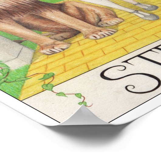 Poster Strength tarot card (Coin)