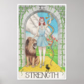 Poster Strength tarot card (Devant)