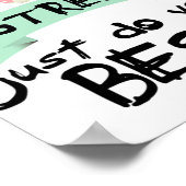 Poster Stress Faites simplement votre meilleur enseignant (Coin)