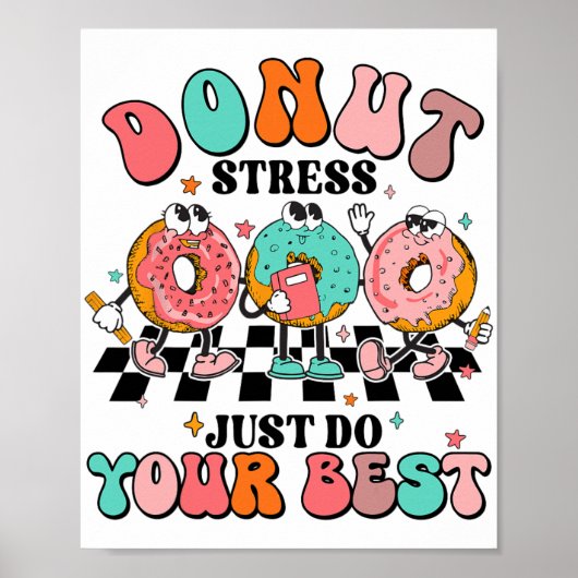 Poster Stress Faites simplement votre meilleur rétro Ense (Devant)