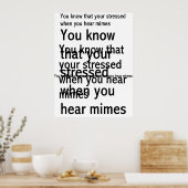 Poster Stressé (Cuisine)